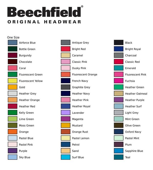 10 x Beechfiled - Original Cuffed Beanie inkl. Stick - Dein Logo gestickt auf die Front